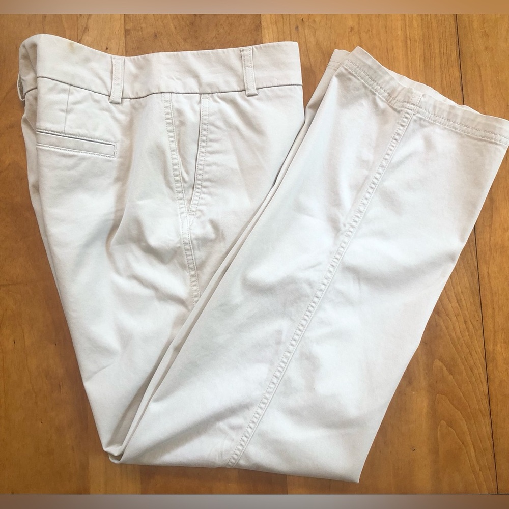 DOCKERS Petite Chino Pants Low Rise Straight Leg Favorite Fit- Khaki/Tan - 4P